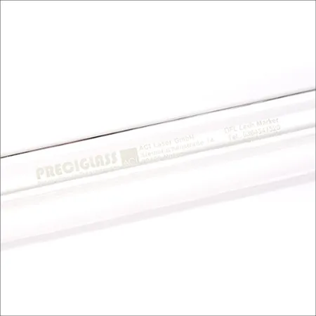 Glass application with laser marking