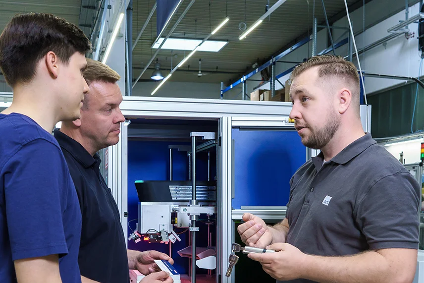 ACI Laser Training: Employees train users on the laser system on site