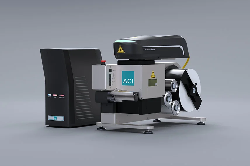 Foil Star laser station in combination with fiber lasers from the Business Fiber series for foil marking