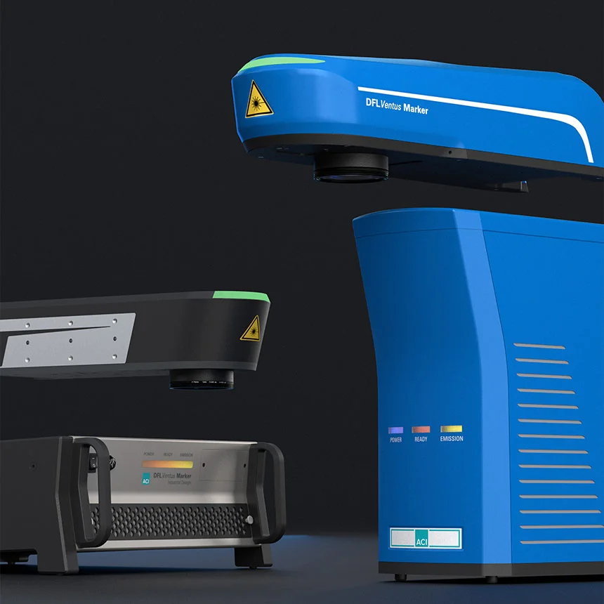 Faserlaser DFL Ventus Marker der Economy Fiber Serie im Industrial und Standard Design