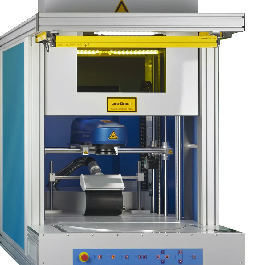 Workstation Professional as special version with rotary indexing table and light barrier