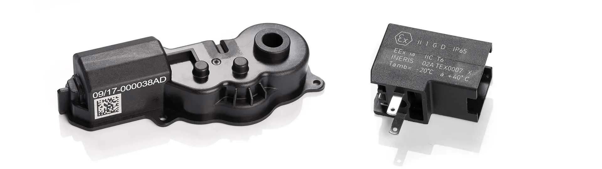 Laser marking on plastic component and electronic connector