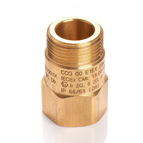 Laser marking on a threaded fitting made of brass