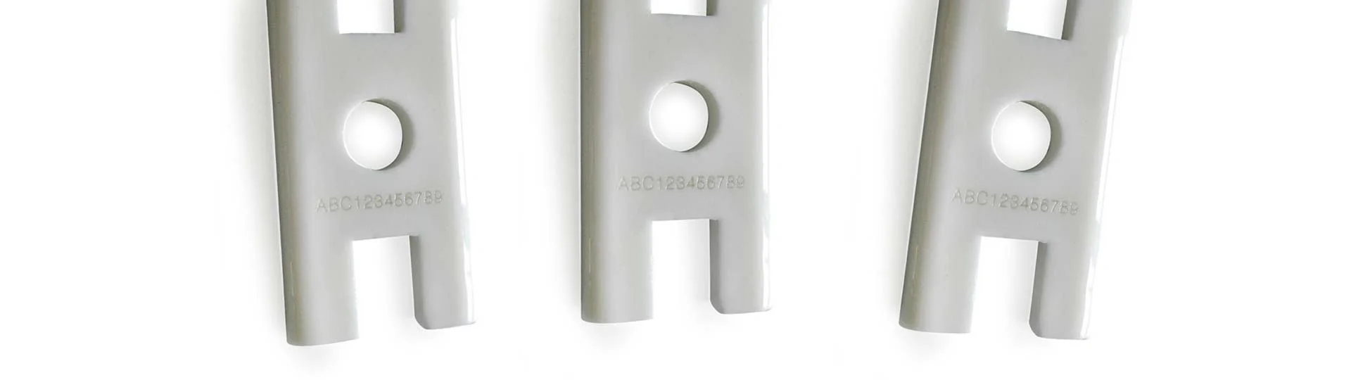 Laser-engraved ceramic component