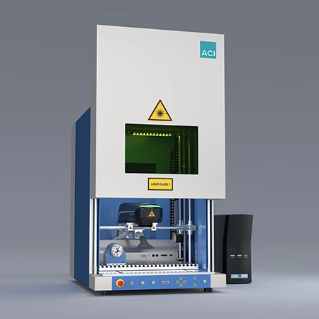 Laser station Workstation Professional with fiber laser DFL Ventus Marker and rotation axis