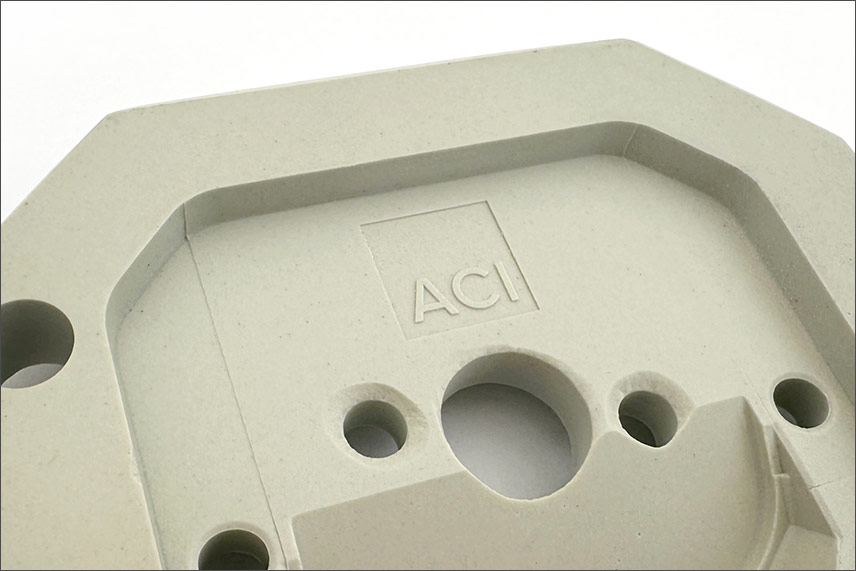 Deep engraving on ceramics with the DFL Nova Marker UV fiber laser from ACI